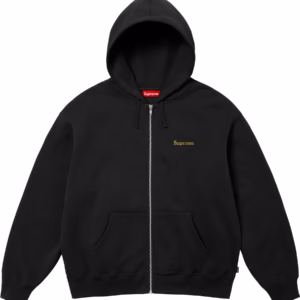 Crest Zip Up Hooded Sweatshirt