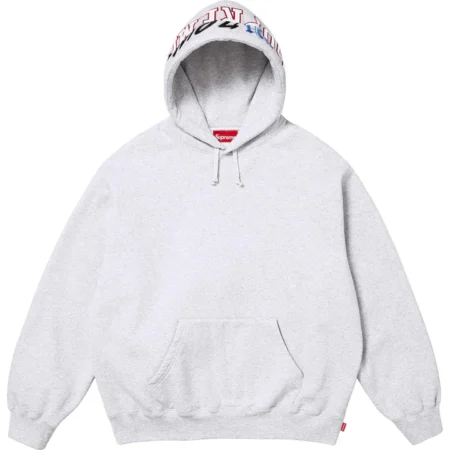 Multi Logos Hooded Sweatshirt Grey