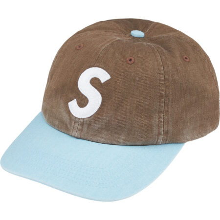 Pigment Coated 2-Tone S Logo 6-Panel Brown