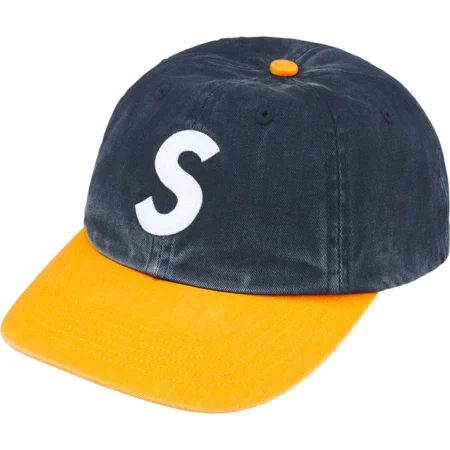 Pigment Coated 2-Tone S Logo 6-Panel Navy