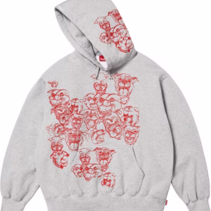 Pitbulls Embroidered Hooded Sweatshirt