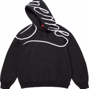 Shoulder Script Hooded Sweatshirt