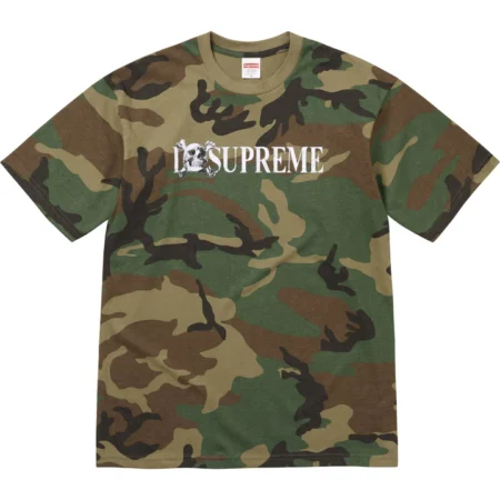 Skull Tee Woodland Camo