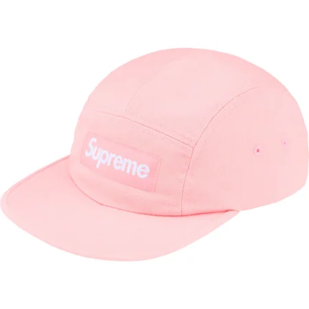 Washed Chino Twill Camp Cap Pink