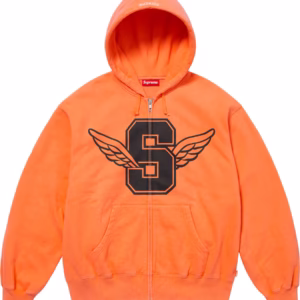 Wings Zip Up Hooded Sweatshirt